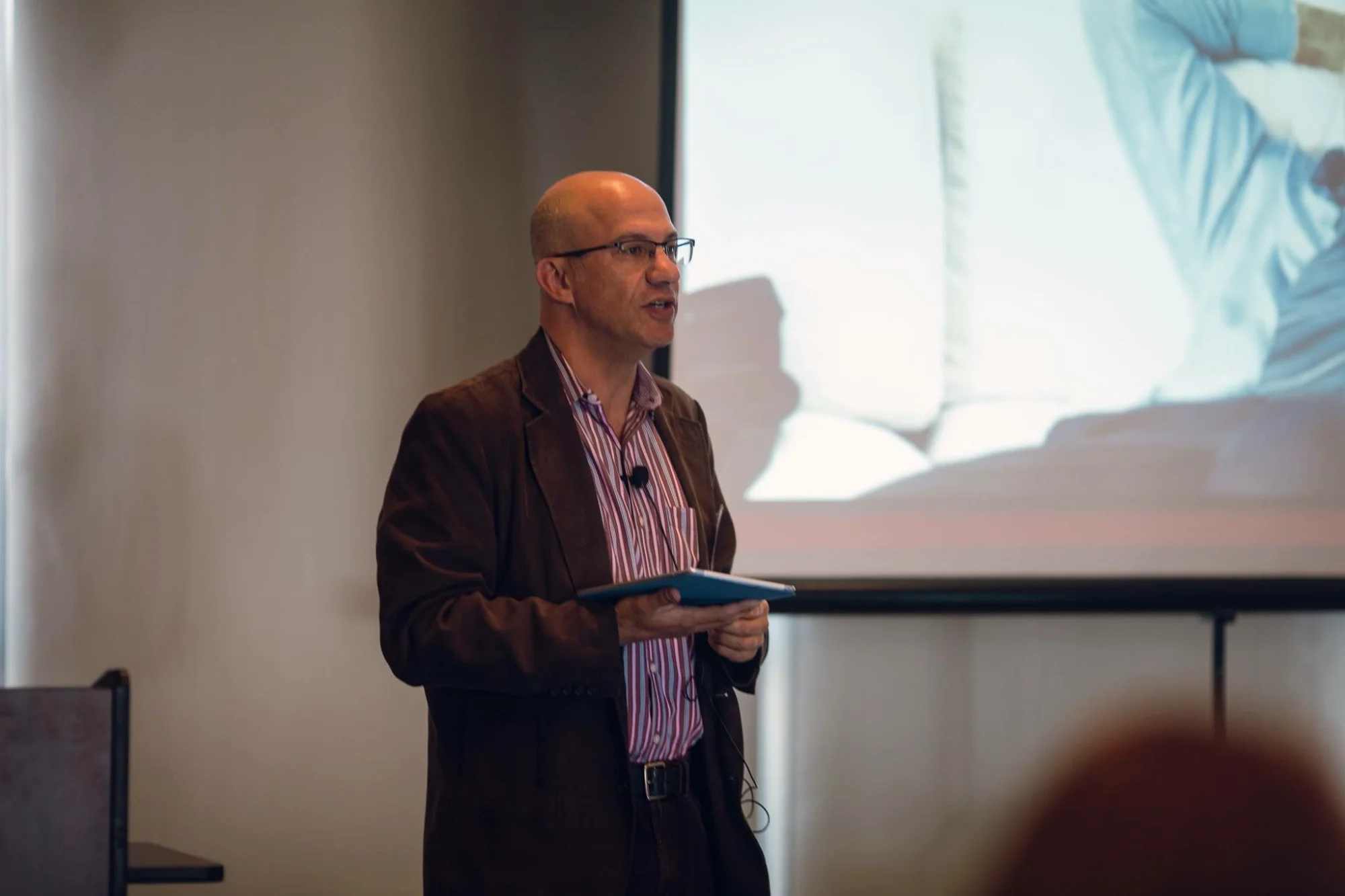 Travis Millman presenting